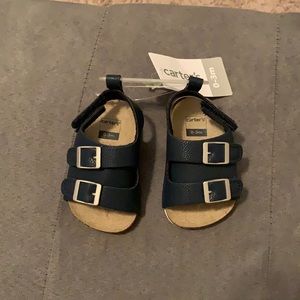 Navy Blue Cork Sandal